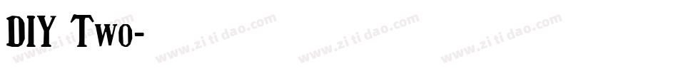 DIY Two字体转换